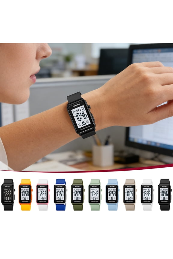 Men's Watch Small Gift Ideas Luminous Multifunctional Waterproof Watch Digital Electronic Watch for Daily Outdoor Wear