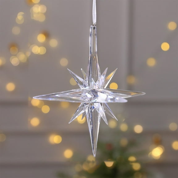 Msgweeeg Mini Ornaments for Small Tree Christmas Christmas Tree Ornament 1PC Ornament Crystal Christmas Tree Transparent Ornament Pendant Christmas Home Decoration