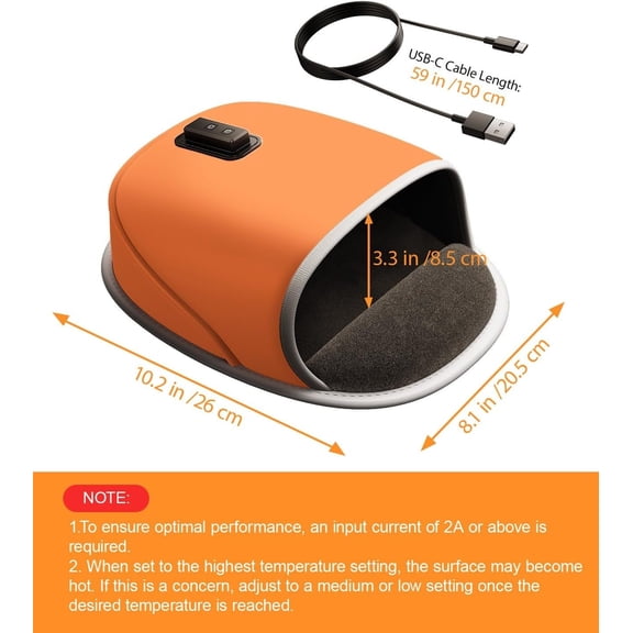 Msgweeeg Mouse Pad Computer Mouse Pad Heated Mouse Pad Hand Warmer - Faux Lether Mouse Hand Warmer Gift for Office Work Home Gaming