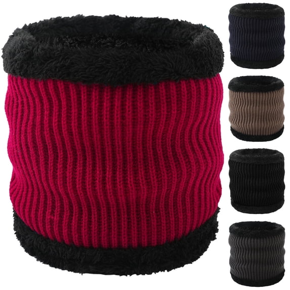 Msgweeeg Neck Warmer Men Neck Warmer Winter Scarf with Warmthand Plush Same Gender Protection High Neck Thick Yarn Single Circle Solid Colorand Neck Cover for Coldand Windy Weather