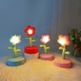 thumbnail image 1 of Msgweeeg Nightstand Lamp Xmas Gifts Stocking Stuffer Ideas Small Flower Night Light Decorative Light Cute Flower Lantern Portable Table Lamp Suitable for Office Dormitory Decoration, 1 of 8