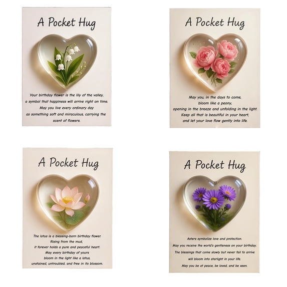 Msgweeeg Office Decorations Womens Gifts Gifts for Women Birthday Unique A Gift Card with A Flowered Pocket