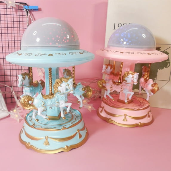 Msgweeeg Outdoor Games for Kids 8-12 Toys for Boys Ages 8-13 Carousel Music Box for Girls Star Projection Lantern Carousel Music Box Music Box Girl Holiday Gift 6 Year Old Boy Gifts