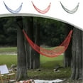 thumbnail image 1 of Msgweeeg Outdoor Hammocks Camping Hammocks Travel Hammocks Camping Hammocks Outdoor Sports Hammocks Mesh Nylon Sleeping Bed for Garden Beach Camping Hunting Hiking, 1 of 7