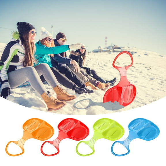 Msgweeeg Outdoor Winter Plastic Skiing Board, Suitable for Snow, Grass, and Sand Surfaces; Lightweight Ski Pad Snowboard for Sliding Activities, Material for Outdoor Sports and Recreation