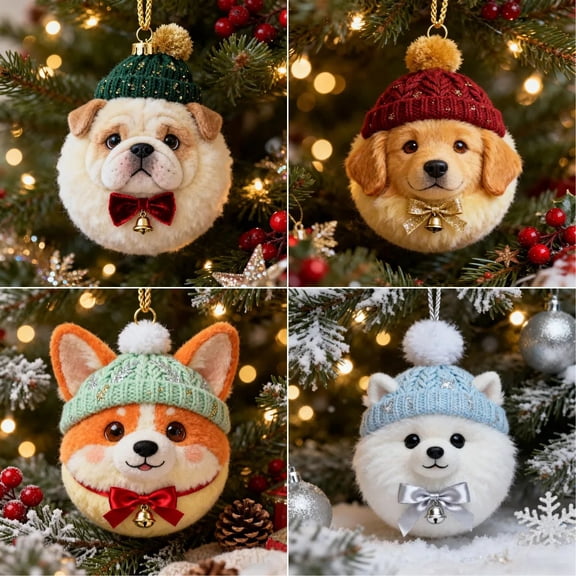 Msgweeeg Party Decorations Valentines Tree Decorations Winter Furry Ornament Collection for Daily Use