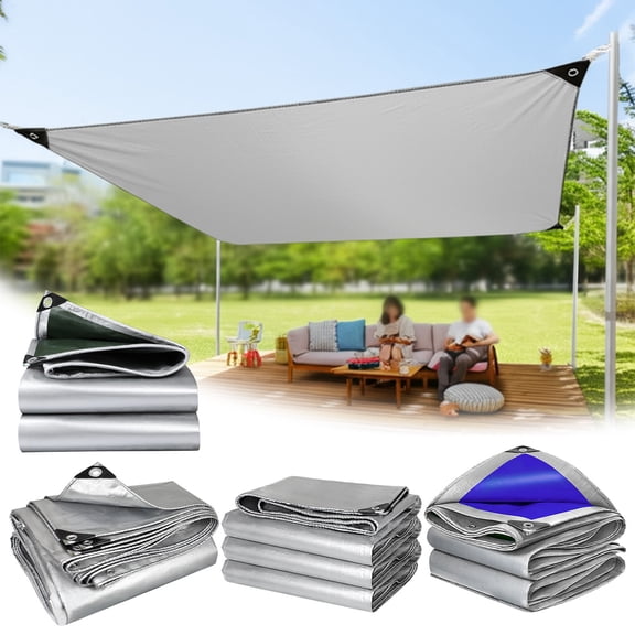 Msgweeeg Patio Umbrella Replacement Canopy Patio Umbrella Cover Thickened Sun Protection and Insulation Sunshade Cloth Outdoor Rain Cloth Waterproof Cloth Tarpaulin Roof Cloth Oilcloth Canvas