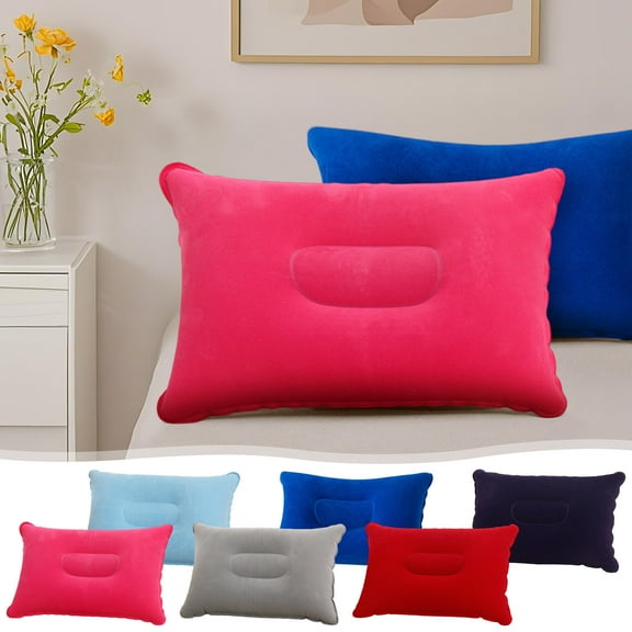 Msgweeeg Pillow Bed Pillows Inflatable Pillow Blow Up Pillow Inflatable Pillow for Camping Camping Pillow with Flocked Surfaces Inflatable Cushion for Travel Hiking Beach Outdoors Fishing