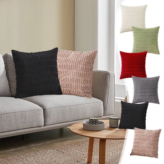 Msgweeeg Pillow Covers Boho Decorative Pillow Covers 40x40 Cm for Living Room Couch Bed Sofa, Stylish Home Decor, Soft Corduroy Cushion