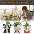 thumbnail image 1 of Msgweeeg Plantser Outdoor Plantser Ceramic Pot Set Indoor Mini Plantsers Cactus Bonsai Desk Decorative Flowerpot Multipurpose Home Office Display, 1 of 6