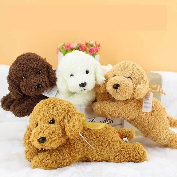 Msgweeeg Plushies for Boys Stuffed Animals for Kids Small Gift for Women Gifts for Women Teddy Dog Doll Cute Simulation Stuffed Puppy Dog Doll Toys Gift