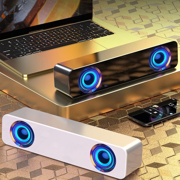 Msgweeeg Portable Bluetooth Speakers Wireless Speaker Wired Computer-speaker Audio Desktop Home Laptop Small Audio USB Wired Speakers Subwoofer Audio for Party, Events, and Large Gatherings