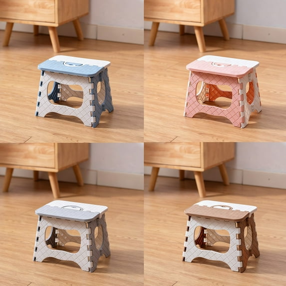 Msgweeeg Portable Stool Foldable Stool Portable Indoor Outdoor Small Stool Camping Stool for Adults Train Stool Compact Fishing Chair