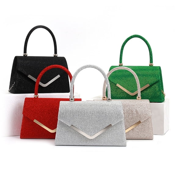Msgweeeg Purses Womens Handbags Women's Fashionable Casual Wrinkled Rhinestone Spring/Summer Style Trendy and Versatile Suitable for Banquets Weddings and Evening Makeup.