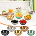 thumbnail image 1 of Msgweeeg Salad Bowls Soup Bowls Stainless Steel Sauce Dipping Dish Small Condiment Bowls for Soy Sauce Sushi Snacks Appetizers Seasoning Prep Kitchen Table Serving Use, 1 of 3