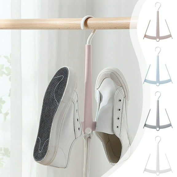 Msgweeeg Shoe Rack Small Shoe Rack Tall Shoe Drying Rack Windproof Multifunctional Rotating Drying Rack Floor Standing Clothes Hanger Clothes Hanger