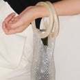 thumbnail image 1 of Msgweeeg Grocery Bags Reusable Grocery Bags Women Wine Bag Rhinestone Wine Accessory Sets Diamond Wine Bag Elastic Wine Bottle Bag with Sturdy Handle for Office Decor, 1 of 10