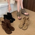 thumbnail image 1 of Msgweeeg Short Boots Boots for Women Ankle Booties Women Fashionable and Casual Spring/Summer Style Cropped Denim Boots Versatile Sandals, 1 of 10