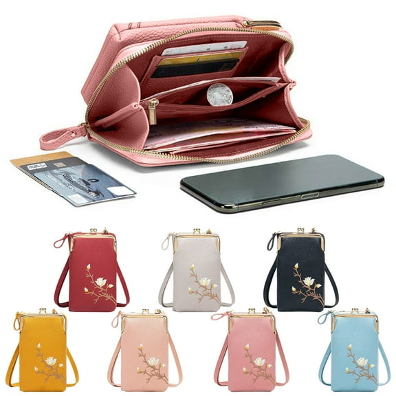 Msgweeeg Shoulder Bag for Women Wallet Women Sling -Body Wallet with Mobile Cell Phone Small Crossbody Purses for Women for Travel and Commute