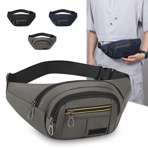 Msgweeeg Over the Shoulder Bags for Men Chest Bag for Men Chest Bag Fabric Material Crossbody Bag Sports Chest Bag Portable Multi Pocket Storage for Travel and Tourism