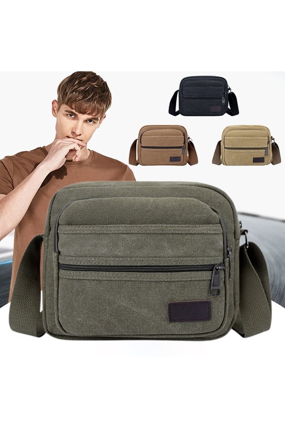 Sling Bag for Men Small Sling Bag Men's Chest Rucksacks Shoulder Crossbody Rucksacks Canvas Chest Rucksacks Leisure Hundred Sports Travel Chest Rucksacks Shoulder Crossbody Rucksacks
