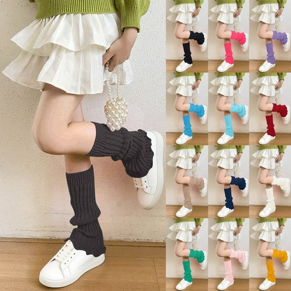 Msgweeeg Slouch Socks for Woman Sock Girls's Woolen Warm Knitted Socks Yoga Leggings Over-the-knee Socks Stockings Winter Heap Socks Foot Warmers for Ankle Boots