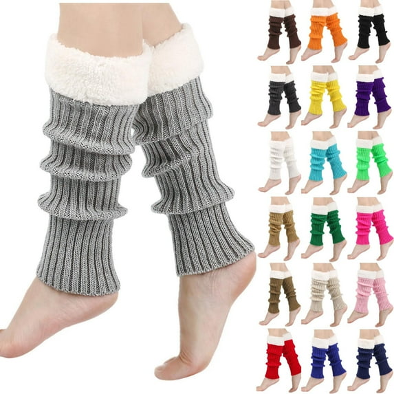 Msgweeeg Slouchy Socks for Women Women's Socks Women's Woolen Warm Knitted Socks Socks Winter Heap Socks Foot Warmers for Ankle Boots