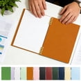 thumbnail image 1 of Msgweeeg Small Notebook Notebook Journal A4 Ring-Bounds Notebook Polypropylene Reinforced -Friendly Detachable Blank Stationery Middle Homework Notebook, 1 of 7