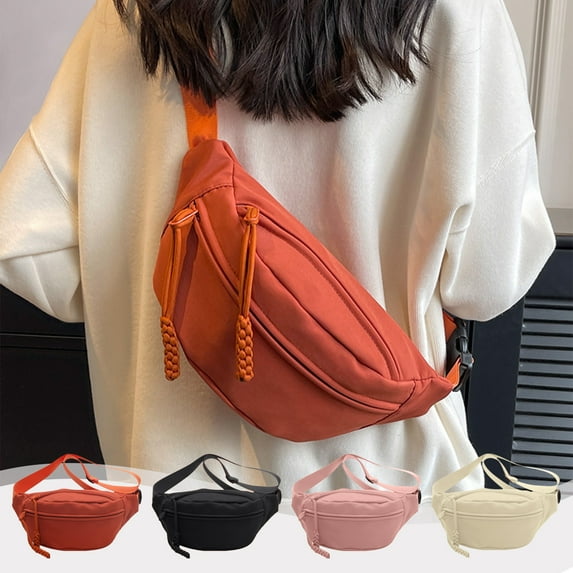 Msgweeeg Small Shoulder Bags for Women Chest Bag Sling Bag For Women Men Waterproof Crossbody Shoulder Tote Blet Bags Backpack Fannys Pack Travel Purse Faux Leather For Camping Hiking