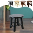 thumbnail image 1 of Msgweeeg Small Step Stool Foot Stools Small Dwarf Stool Solid Wood Small Stool Oaken Small Round Stool Solid Wood Stool Small Circular Stool Household Laundry Stool Shoe Changing Stool Chair, 1 of 7