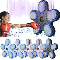 Msgweeeg Smart Wall Mounted Boxing Trainer Interactive Music LED Sensor Punching Target Adjustable Speed Bluetooth Fitness Boxing Game for Home Gym Kids Adults Skill Training