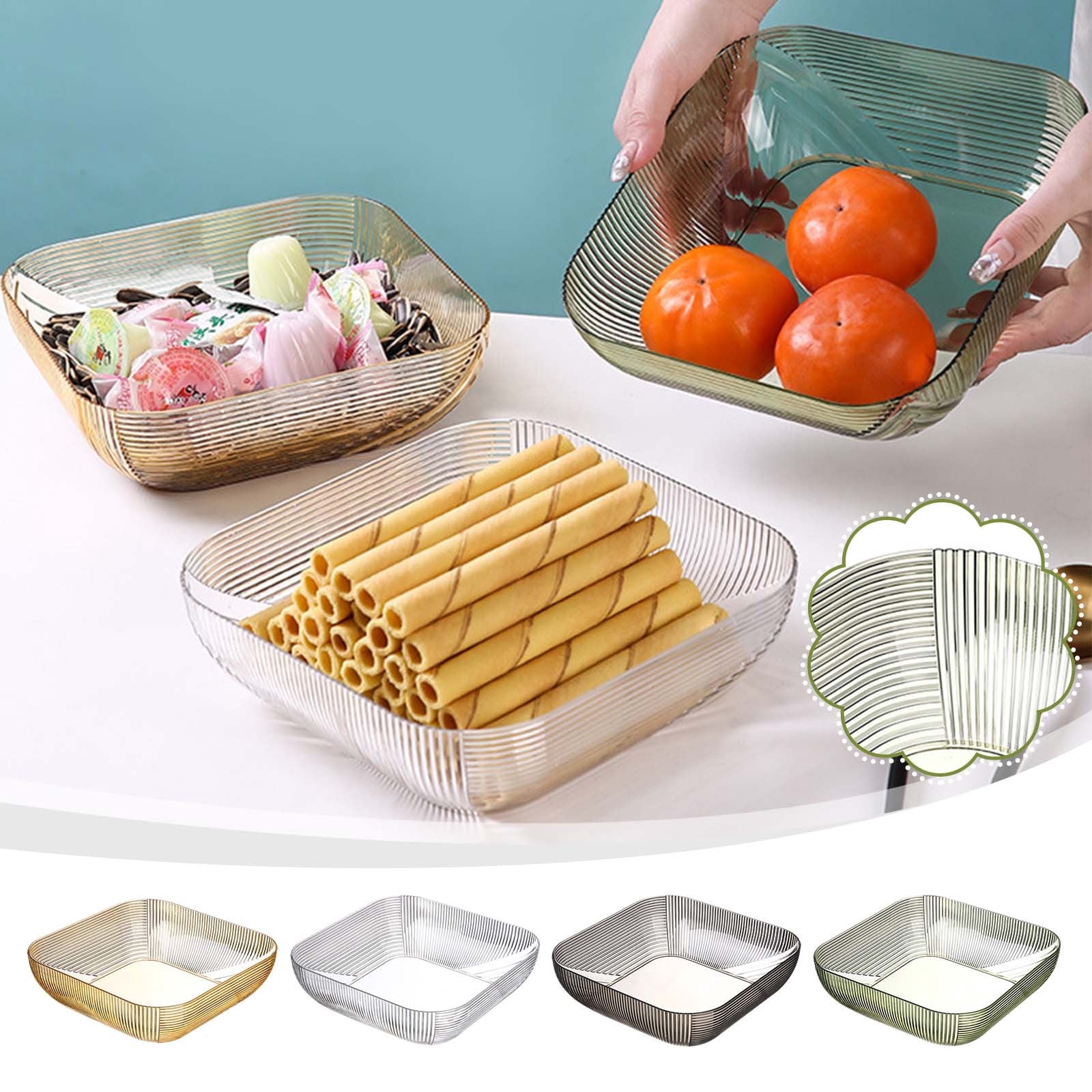 Msgweeeg Snack Organizer for Pantry Shelf Fruit Basket for Kitchen ...