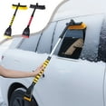 thumbnail image 1 of Msgweeeg Snow Shovel for Driveway Snow Plow Winter-proof Snow Removal Tool - Detachable Car-mounted Ice and Snow Shovel Brush with Cowhide Scraper, 1 of 8