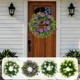 thumbnail image 1 of Msgweeeg Spring Summer Wreaths for Front Door Spring-themed Artificial Grass Wreath Door Decoration Small Eucalyptu-s Wreath Artificial Flower Wreath Door Decoration Indoor, 1 of 7