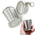 thumbnail image 1 of Msgweeeg Stainless Steel Collapsible Shot Glass Telescopic Pocket Cup Mini Travel Mug Compact Emergency Camping Hiking Outdoor Party Bar Tool Use, 1 of 10