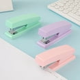 thumbnail image 1 of Msgweeeg Staplers for Desk Stapleless Stapler Macaron Color Stapler Home Portable Mini Home Binding Office Bookable Medium Seam Effortless Stapler, 1 of 7