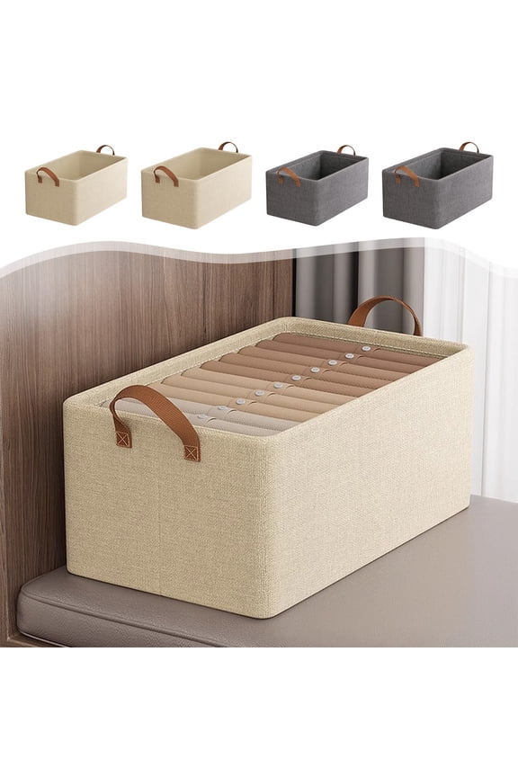 Storage Bins for Shelves Storage Containers for Organizing Clothes Storage and Organization Clothing Storage Box Thickened Compartment Storage Box Denim Pants Hoodies Underwear Box