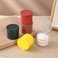 thumbnail image 1 of Msgweeeg Storage Boxes for Organizing Organizer Box Round Plastic Box Transparent Round Box Organizer Air Puff Box Swab Toothpick Tool Box Coffee Cup Small Round Bucket, 1 of 7