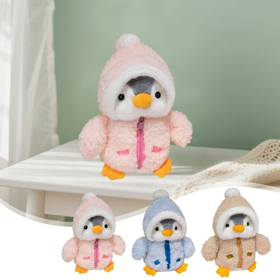 Msgweeeg Stuffed Animals Plushs Toys Cute Penguin Furry Toy Doll Soothing Children's Gifts Oceanarium Souvenirs Crossdressing Penguin Dolls Christmas Gift for Kids Gifts for 3 Year Old Boys