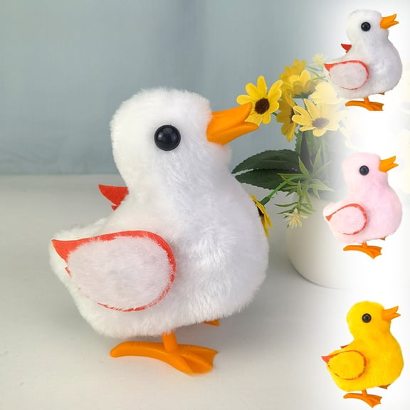 Msgweeeg Stuffed Animals Power Operated Lint Ducks Will Hoot and Move Its Limb Simulation Ducks Lint Children Toy Children's Electronic Pet Parent and Child Interactive Toy Gifts for 12 Year Old Girl