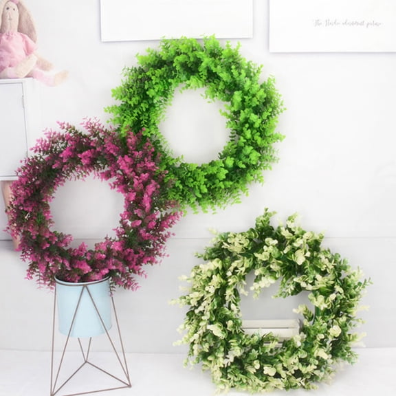 Msgweeeg Summer Wreaths for Front Door Valentine’s Day Living Room Home Decoration Simulation Wreath Garden Door Head Decoration Wreath