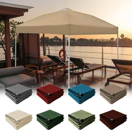 Msgweeeg Tent for Backyard Tent for Camping Thickened Cloth Telescopic Tent Sunshade Rainproof Stall Folding Tent for Beach and Picnic