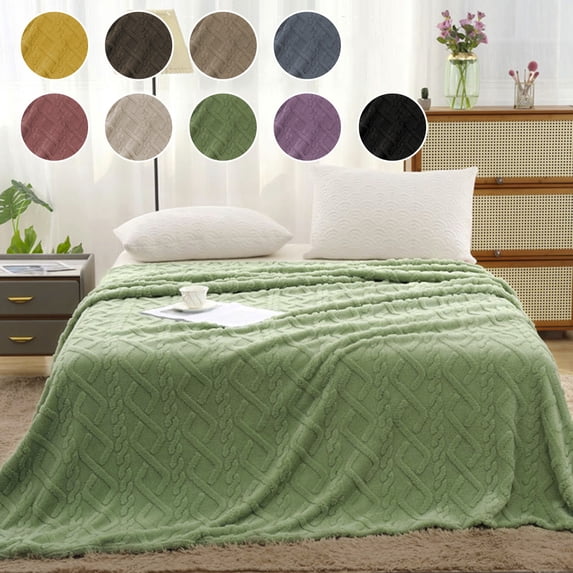 Msgweeeg Thick Blanket Bed Throw Blanket 59x39 In Soft Warm and Comfortable Blankets Suitable for Sofas Beds Offices and Travel A Versatile Gift for All Seasons