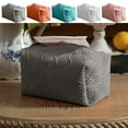 thumbnail image 1 of Msgweeeg Tissue Box Cover Square Tissue Box Cover Solid Color Macaron Color Family Car Tissue Set Plain Color Restaurant Paper Bag Lightweight Desktop Tissue Box Soft and Breathable, 1 of 7