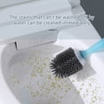 thumbnail image 1 of Msgweeeg Toilet Brush Toilet Cleaning Brush Long Handle Toilet Brush Modern Bathroom Cleaning Set Wall Mounted Base Convenient Compact Deep Cleaning Bowl, 1 of 8