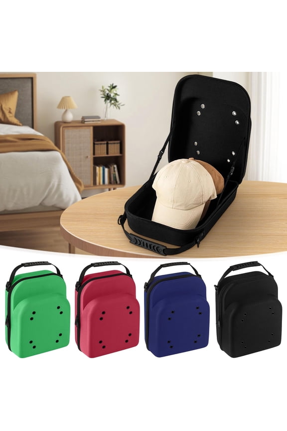 Toiletry Bag for Men Makeup Bag Large Portable Baseball Cap Travel Storage Bag Pressure-Resistants And Shape-Retaining Cap Organizer for Travel Packing & Suitcase Organizing