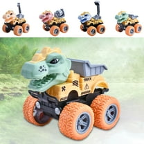 Msgweeeg Toy Cars 6 Year Old Boy Boy Gifts Age 10-12 Educational Children's Toy Car Dinosaur Engineering Vehicle Press and Go Excavator Boy's Gift 10 Year Old Boy Gifts