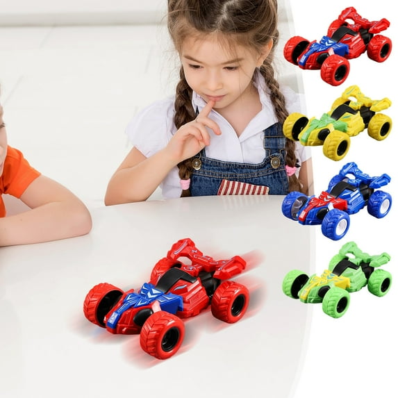 Msgweeeg Toy Cars Gifts for 3 Year Old Boys Toys for 9 Year Old Boys 4WD Stunt Transforming Twisting Head Rolling Double-Sided Car Toy for Children Teen Christmas Gifts Girls
