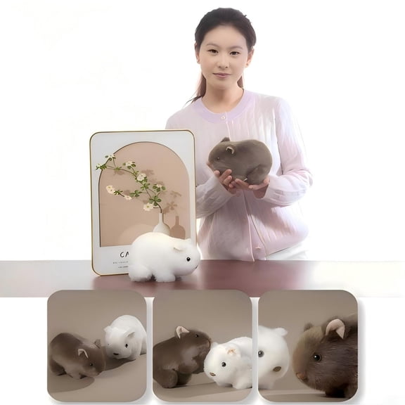 Msgweeeg Toys for Tots Gifts Toys for 7 Year Old Boys Stuffed Animals Realistic Guinea Pig Toy Super Soft Stuffed for Kids Cute Lifelike Cuddle Bedtime Room Decor Gift for Children