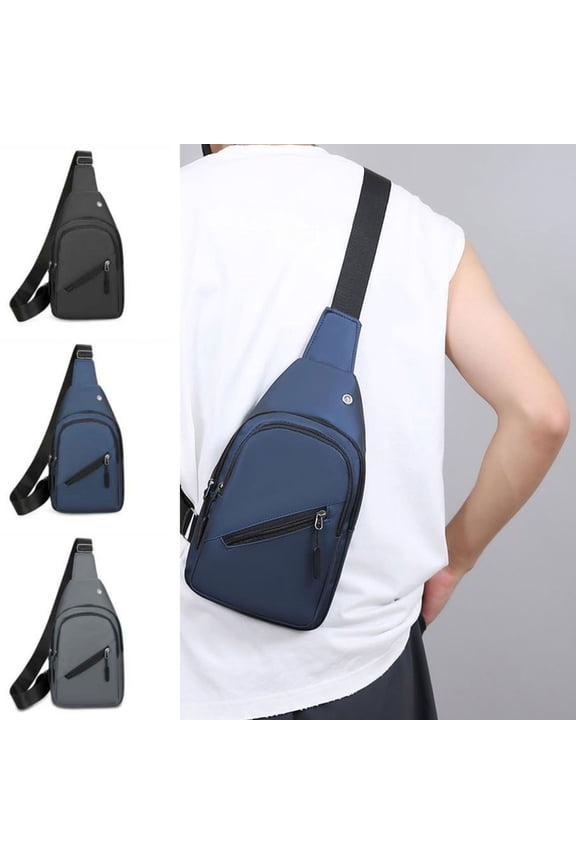 Travel Sling Bag for Men Crossbody Bag Men's Chest Bag Adjustable Waist Bag Outdoor Sports Shoulder Bag Messenger Bag Cloth Bag Dirt Resistants Bag Zipper Bag Mobile Phone Bag